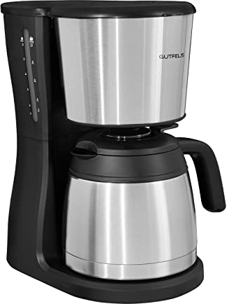 GUTFELS Filterkaffemaschine COFFEE 2030 | 12 Tassen | Thermoskanne | Kaffeemaschine Filtermaschine 980 Watt | Tropfstopp-Funktion | 1x4 Filter