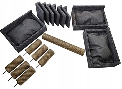 QLS Kletterwand Kletterlandschaft Katzen Katzenliege Wandliege Katzenbett Katzenregal Wandmontage Set 2 (Größe L)