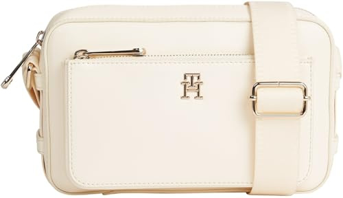 Tommy Hilfiger Damen Umhängetasche Camera Bag Mittelgroß, Weiß (Calico), Einheitsgröße
