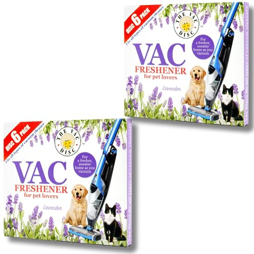 UTIZ 2X Pack Vac 6 Fresheners LAVENDER Extra Strength Powerful Scent For All Vacuum Hoover Handheld Bagless And Bagged Cleaners Pet Lovers(2 x 6 PACK)
