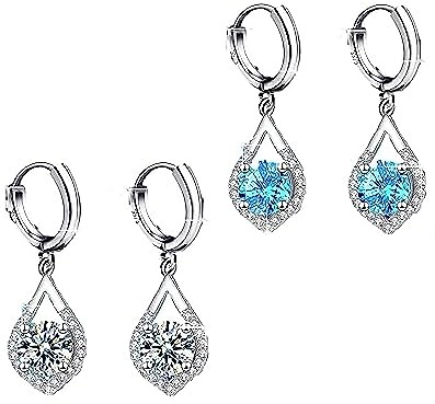 Germanium-Ohrringe für Lymphdrainage und Gewichtsreduktion - Glitzernde Strass-Ohrringe für Frauen