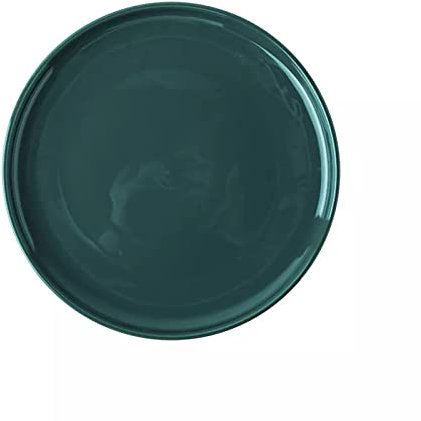 DNCG Keramikteller, grüner Keramikteller, Obstsalat, Sushi, Dessertteller, rundes Serviertablett, dekoratives Porzellangeschirr, Abendessen-Sets, Teller, Teller (Color : 10 inch)