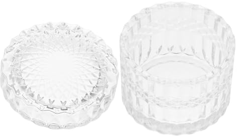 ABOOFAN Bocal à Bonbons Transparent Avec Couvercle Pot De Rangement Cas Petites Boîtes Verre Pour Maison