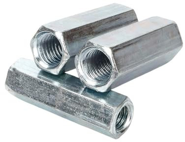 1/2 Stück M6 M8 M10 M12 M14 M16 M18 M20 Stangenkupplung Sechskantmutter Stahl verzinkt lange Sechskantmutter Verbindungsgewindemutter (Size : M10x40mm -1pcs)