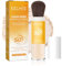 Polvere Fissante Solare Minerale,Protezione Solare in Polvere Viso 50,mineral translucent sun protection powder,Olio Di Controllo Finitura Opaca Naturale,Leggero a lunga tenuta con pennello