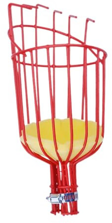 Gogogmee Obstpflückerkorb Aus Rostfreiem Gartenwerkzeug Zum Früchtepflücken Von Äpfeln Orangen Pflaumen Und Anderen Obstsorten Installieren Benutzen