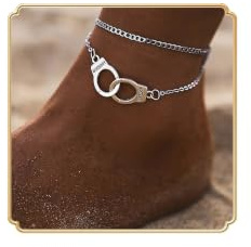 Dishowme handbojor bokstäver fotlänkar boho lager freedom fotkedja Lariat Annulus sommar strand barfota sandal smycken för kvinnor