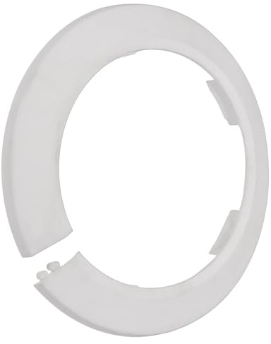 TOP-VIGOR 10 Stück 90 mm Rohrabdeckung Dekoration, einrastende PP-Kunststoff-Rosetten-Rohrmanschette für Wasserleitung, Abflussleitung, WC-Abflussrohr, Wandrohreingang, Dekoration, Zierleiste und