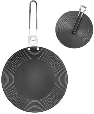 Adaptateur Plaque Induction, Adaptateur Induction Plaque, Disque Adaptateur Pour Plaque À Induction, 24CM Diffuseur De Chaleur Pour Plaque Induction Avec poignée pliante Pour Ustensiles De Cuisine