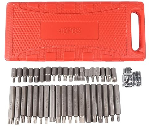 Spline Tip Socket Set Master Tip Socket Set avec boîte de rangement de longue durée Chrome Vanadium Alliage pour la réparation automatique
