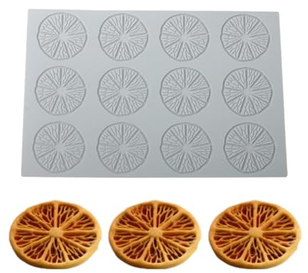 Orange Lemon Slices Silicone Mould Cake Decorations 12x2.76 Baking Moulds for Chocolate Cookie Suger Craft