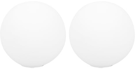 Ipetboom 2Pcs Frosted Glass Globe Lamp Shades 3.15In White Ball Lampshades Ceiling Lamp Cover for Living Room Bedroom Study G9 Base Replacement