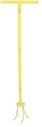 Tissting Twist Tiller Garden Claw Tool Stainless Steel Yellow Manual Hand Cultivator Gardens Flower Beds And Vegetable Plots