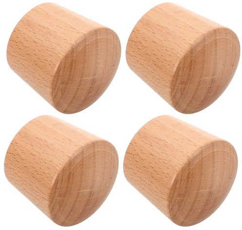 FIXOSHEE 8Pcs Beech Wood Pan Lid Handle Replacement Knobs Universal Pot Lid Top Knobs Heat Resistant Kitchen Cookware Cover Handles for Cooking Pots and Saucepans