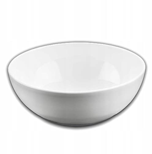 Wilmax WL-992566/A - Ciotola in porcellana, diametro 20 cm, capacità 1700 ml, colore: Bianco