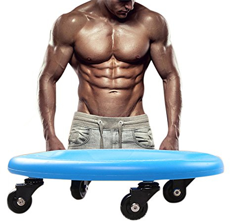 Dee Plus Bauchroller Roller Bauchtrainer Fitness, Core Slider/Gliding Disc, Bauchmuskeltrainer für Heimstudio, Bauchmuskeltraining mit Kniematte für Anfänger und Fort­ge­schrit­Tene