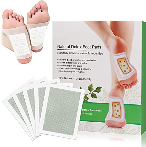 10 Pack Health Detox Foot Patches -Promotes Sleep, Aids Circulation, Removes TOXINS & PK2 Toe SEPARATORS, Cleansing & Detoxifying