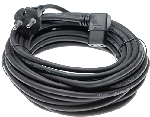 vhbw Stromkabel kompatibel mit Kärcher T201 | T191 Staubsauger - 10 m Kabel, Anschlusskabel
