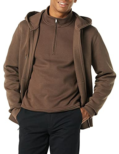 Amazon Essentials Uomo Felpa con Cappuccio e Cerniera Integrale in Pile (Disponibile nelle Taglie Big & Tall)