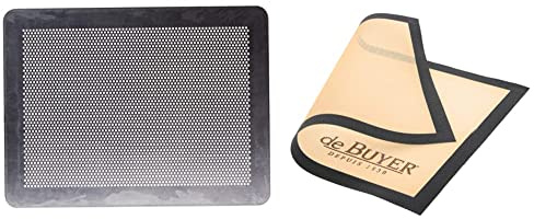 DE BUYER -7368.40 -plaque alu perforee plate 40x30cm & 4938.40 Tapis Airmat Siliconé Aéré 40 x 30 cm