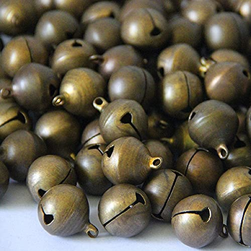200Pcs Vintage Glöckchen in Bronze,6MM Klein Glöckchen Glöckchen Schellen Glocken Basteln SchellenWeihnachtsbaum,für Windspiel Weihnachtsglocke Weihnachtsdeko (6MM)