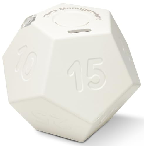 CreaViva Temporizador de cubo, temporizador Pomodoro, temporizador recargable pequeño y lindo, temporizador para niños y aula, temporizador de cocina para cocinar, temporizador de cuenta regresiva de