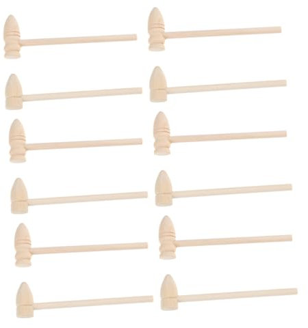 Vaguelly 16stücke Holzhämmer Mini Kinderhammer Spielzeugwerkzeug Für Goldene Eier Knacken Holz Hämmer Lernspielzeug Mit Glatter Oberfläche Für Kleinkinder