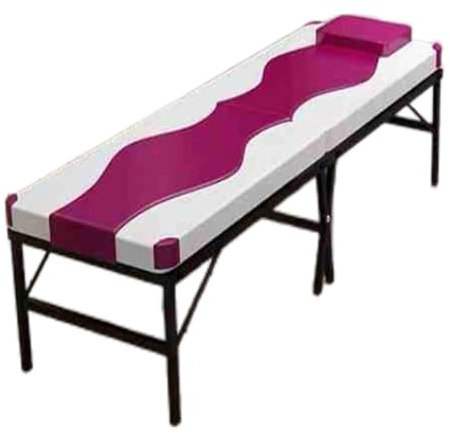 ENWYTE Massagebett, Kosmetikliege, faltbar, tragbar, 3-teilig, anhebbar, verdickter Metallrahmen für Beauty Spa Tattoo Salon(Purple,185x60x60)