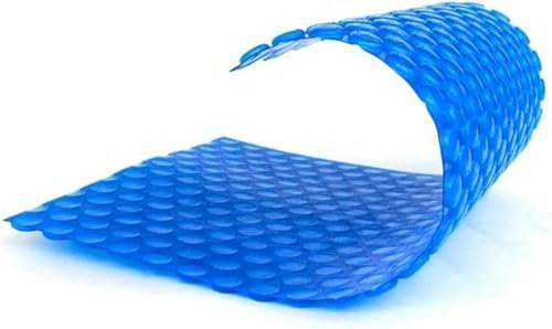 GFXYQPDNV Pool Solar Cover with Bubbles Solar Swimming Pool Cover Rectangle, Blue Heavy-Duty Thermal Tarpaulin UV Protection Bubble Heat Insulation Film For Above Ground Pool, 400G/M² -1