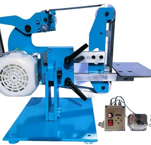 Lijadora de banda eléctrica, diseño vertical y horizontal, cuerpo de acero para un molido suave y eficiente, potencia de 1100 W