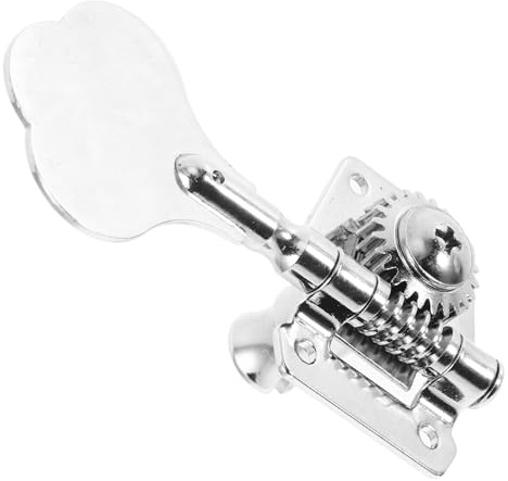 TOYANDONA Bassgitarren Stimmwirbel Aus Edelstahl Offener Stimmschlüssel Rechte Seite Kompatibel Langlebiges Gitarren Ersatzteil Für Präzises Stimmen Und Einfache Montage
