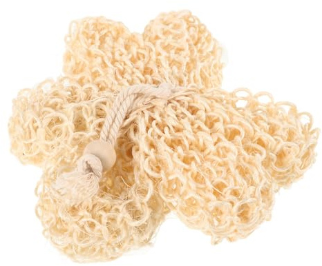 FRCOLOR Bola de Ducha Exfoliante de Sisal Natural para Piel 1 Unidad Tamaño 12x7x3 Cm para Adultos Cuidado Corporal Exfoliación y Masaje en Baño
