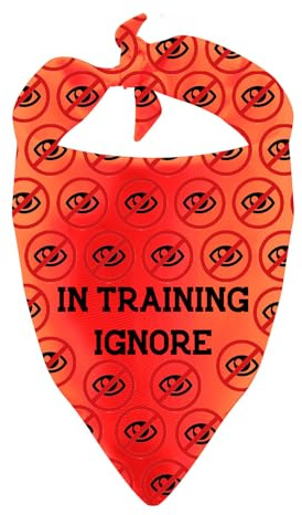 Hundehalstuch, Therapie-Halstuch für Hundetrainer, Geschenk (in Training ignorieren)