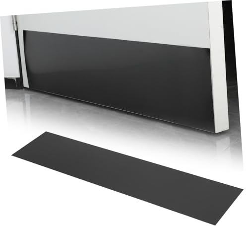 2pcs Black Stainless Steel Door Kick Plate 8x34 Inch Self-Adhesive | Double Doors, Home Protection and Decoration, Resist Bump and Wear, Extending Door Lifespan