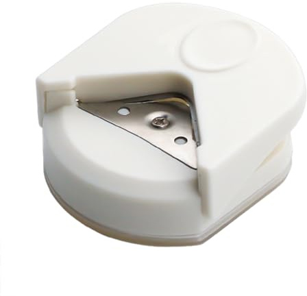 Corner Rounder Punch,3 in 1 Corner Cutter Circle Punch Card Cutter for Paper Crafts Cardstock DIY Projects Photocards Card Making Scrapbooking White