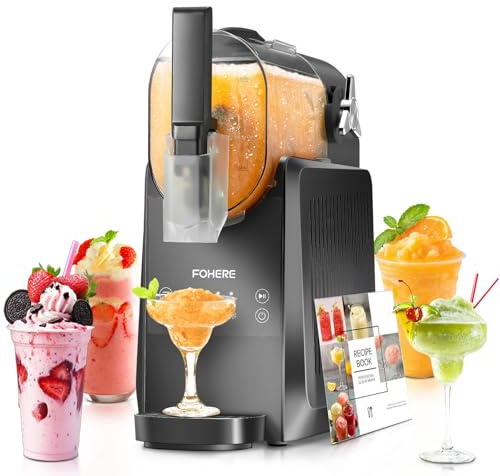 FOHERE Máquina de Granizado Heladera, capacidad de 2,6 L, slush maker para bebidas, 15–45 min de preparación, 5 Modos, InstantFreeze Tecnología, Slushi, Granizados, Frappés, Margaritas, Frozen Drinks