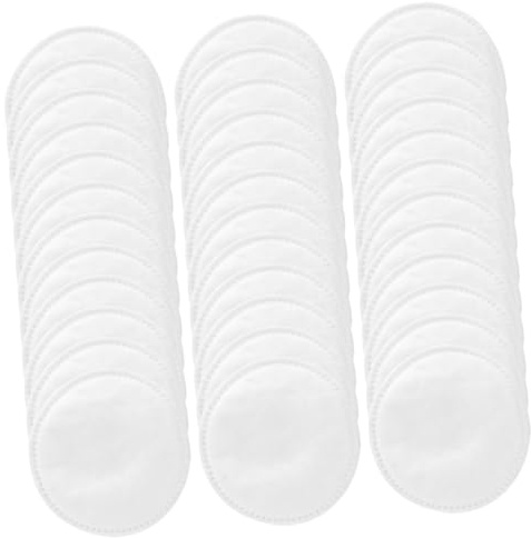 LIFKOME Make Up Entferner Pads Weiß Runde aus Vliesstoff 100 Sanfte Gesichtsreinigung und Make Up Entfernung Wiederverwendbar für Empfindliche Haut für Unterwegs