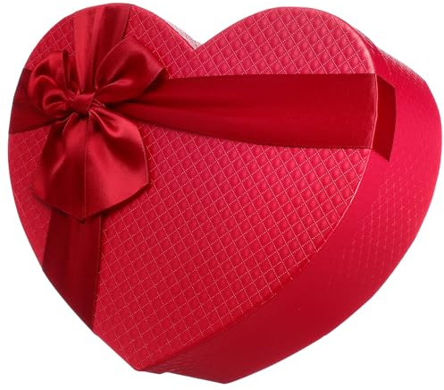 UPKOCH Herzförmige Boxen Für Geschenke Leere Behälter Mit Schleideckel Aufbewahrungsboxen Für Hochzeitsdekoration Und Kleine Präsente