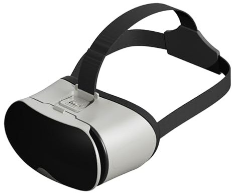 Occhiali Per Realtà Virtuale 3D – Set Di Occhiali Portatili, Copricapo Ergonomico Regolabile, Design Leggero | Divertiti Con Giochi Per Dispositivi Mobili, Video 3D, Simulazioni Interattive, Con