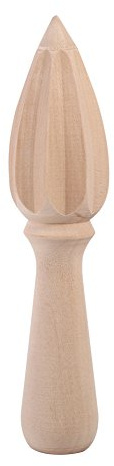 Presse-agrumes en bois, presse-agrumes, alésoir, naturel, écologique, durable, outil de cuisine pour agrumes, maison, restaurant, cuisson, couleur bois, 6,5 pouces, 1 pièce