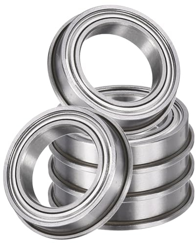 QUARKZMAN 5Pz Cuscinetti A Sfere Con Flangia F6701ZZ, 12 X 18 X 4mm Doppio Schermato Acciaio Cromato Cuscinetto A Gola Profonda, ABEC5