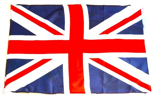 Bandera del Reino Unido, Union Jack, 145cm x 90 cm, Poliéster, Diseño Clásico