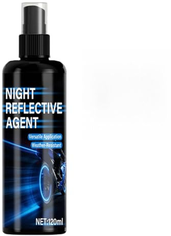 Genérico Spray fosforescente, 120ml Agente Reflectante Nocturno, Pintura Fluorescente en Spray, para Ropa, Coche, Bicicleta, Ciclismo, Mochila, Casco, Cochecito,