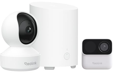 Reolink E1 Pro 5MP + Argus MagiCam + Home Hub Mini | 3K Indoor Pan/Tilt Camera with Auto Tracking, Wireless Outdoor Camera and Local Storage