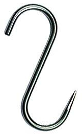 10 X carne gancio S Hook CNS Ganci Da macellaio Metzger gancio gancio, 140/6mm