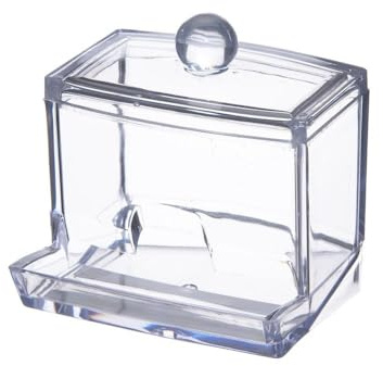 Orion Behälter Organizer für Wattestäbchen Wattepads Wattepadspender Kosmetik Aufbewahrungsbox | Kosmetik Aufbewahrungsbox