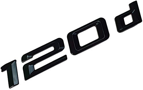 MCK Auto 120d Negro Brillante Parte Trasera Logo Back Badge Emblema Tuning para E81 E82 E87 E88 F20 F21 F52 HB2R1