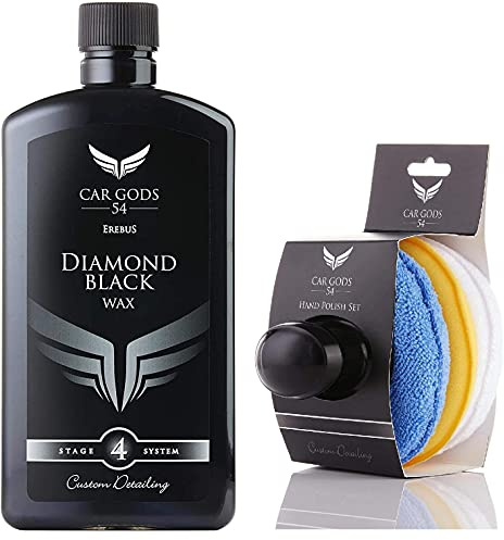 Car Gods Black Carnauba Wax Polish Scratch Remover Paint Protection 500ml - Pigmented Formula 3 in 1 Restores Pigments Protects Vehicle Paintwork Removes Surface Oxidation Blemishes Minor Scratches