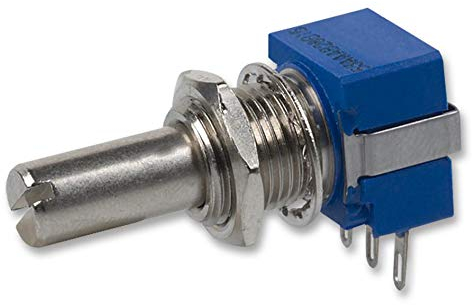 Potentiometer, linear, 100 Ohm, 10 %, 2 W, variable Drehwiderstände, 1 Stück – 93R1A-R22-A05L