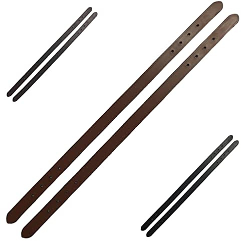 Majestic Ally 2 Pcs Breakaway Haadcollar Straps, Replacement Leather headpiece (Crown piece) for Breakaway Headcollar (Deep Reddish Brown)